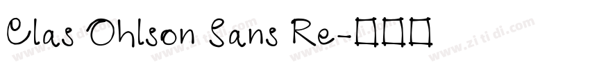 Clas Ohlson Sans Re字体转换